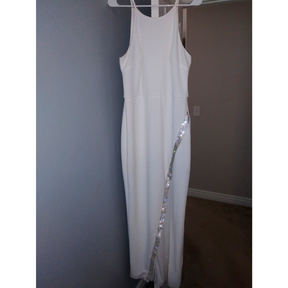 White formal dress
